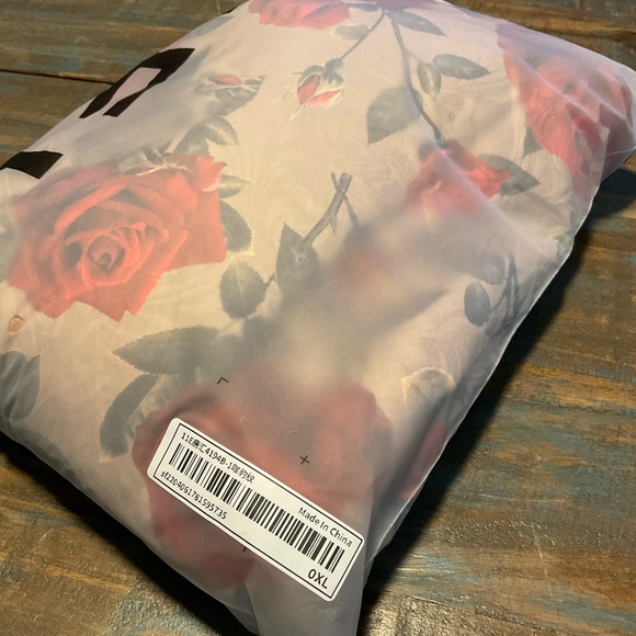 0XL SHEIN Vintage Style Gold with Roses Swing Style Boat Neck Dress - Picture 5 of 5